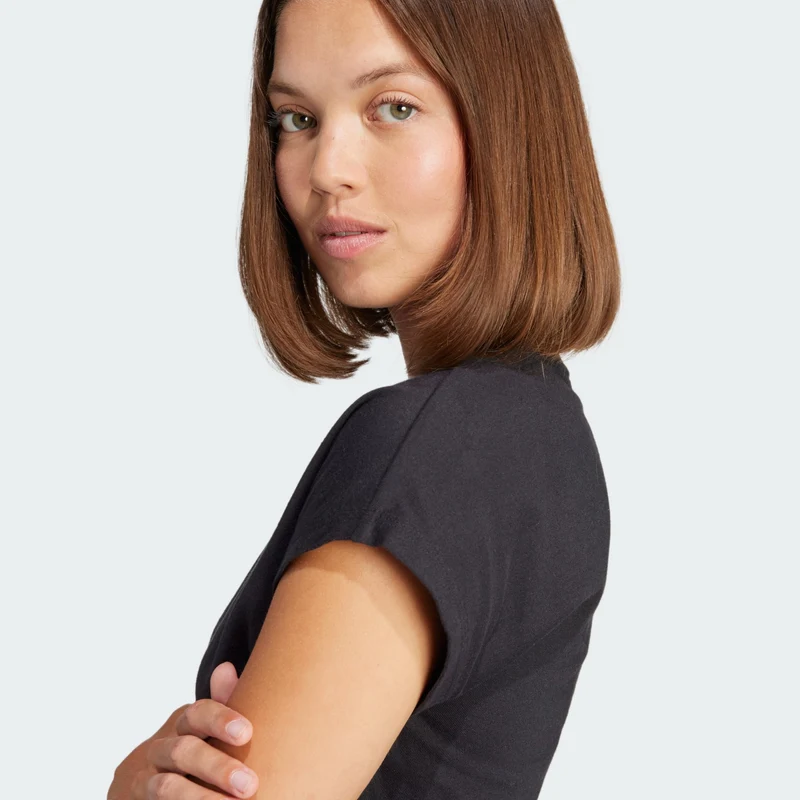 adidas Womens Essentials Linear Cotton Tee