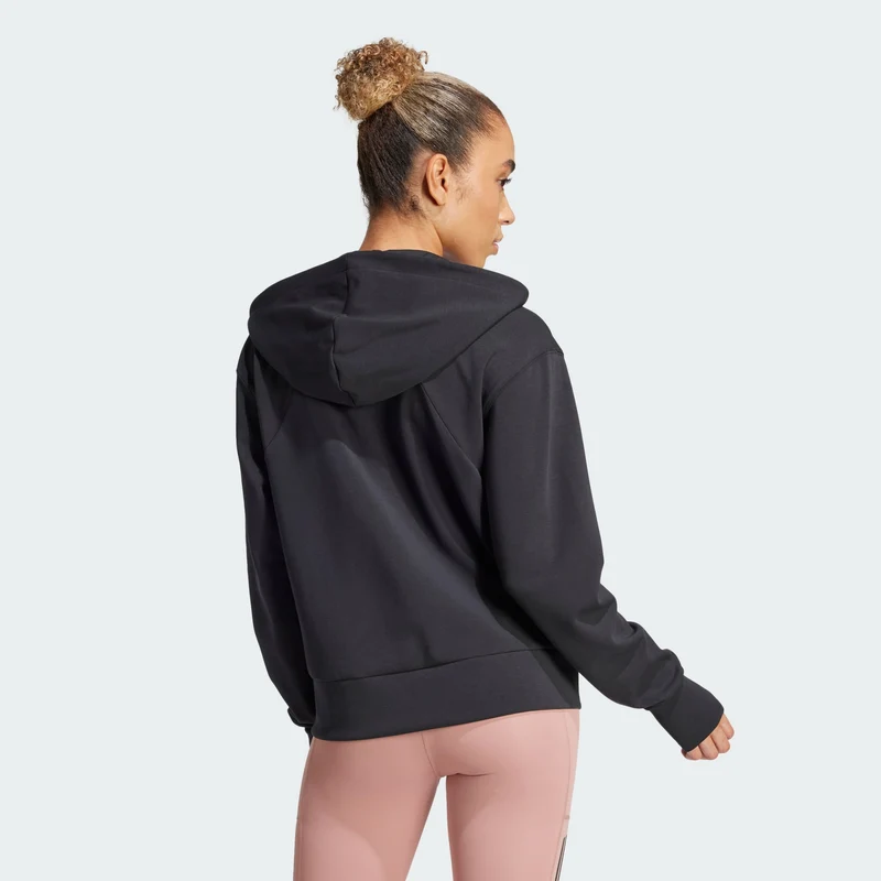 adidas Women Veste à capuche entièrement zippée Designed 4 T