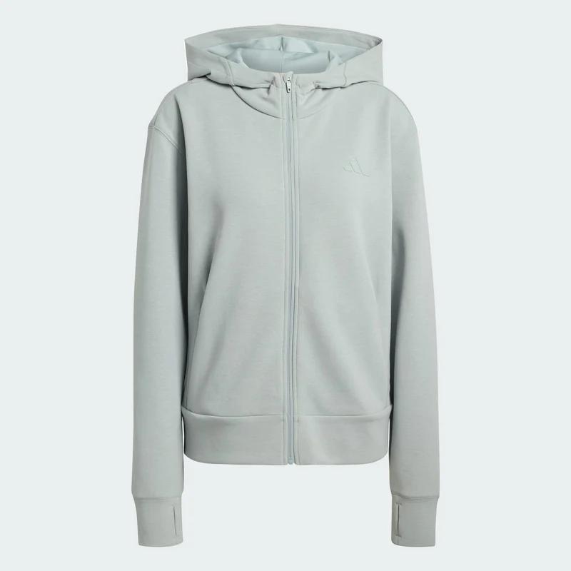 adidas Women Veste à capuche entièrement zippée Designed 4 T