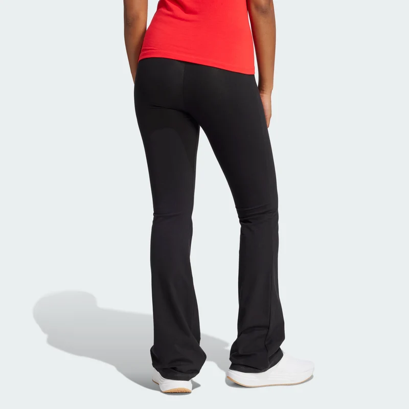 adidas Womens Essentials Small Logo Flared Leggings