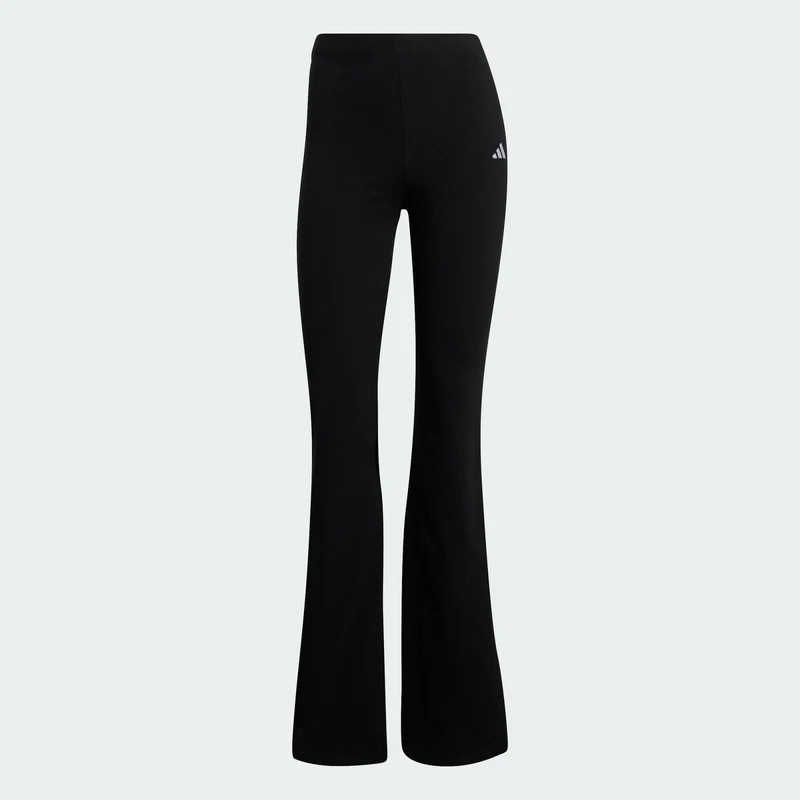 adidas Womens Essentials Small Logo Flared Leggings