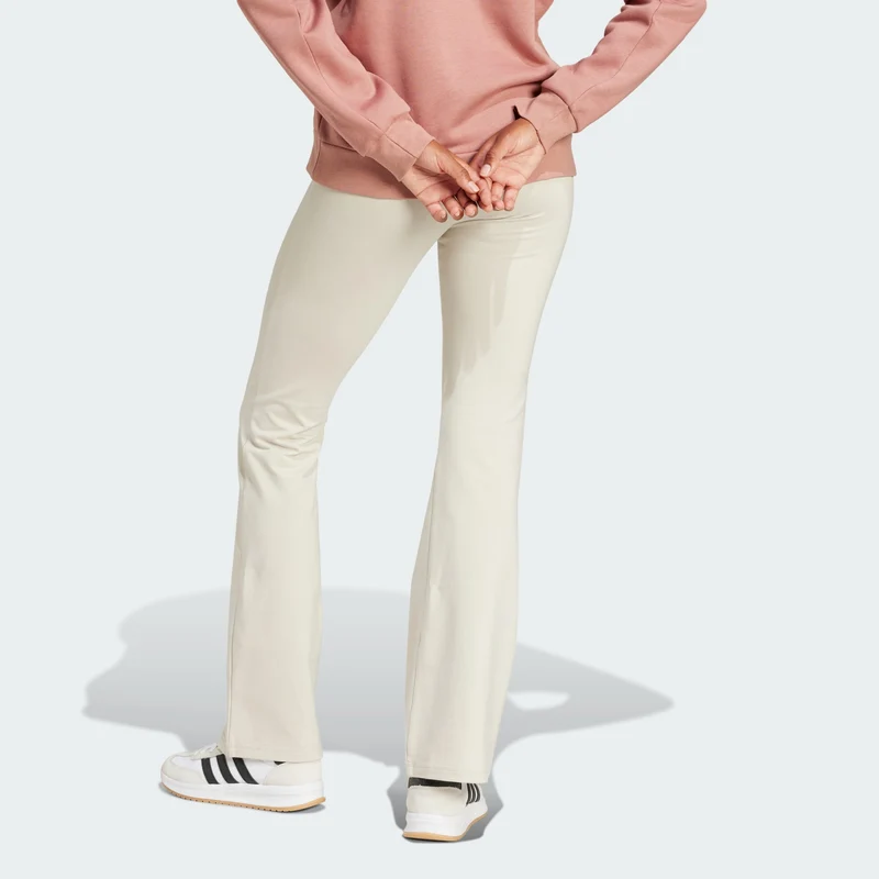 adidas Womens Essentials Small Logo Flared Leggings