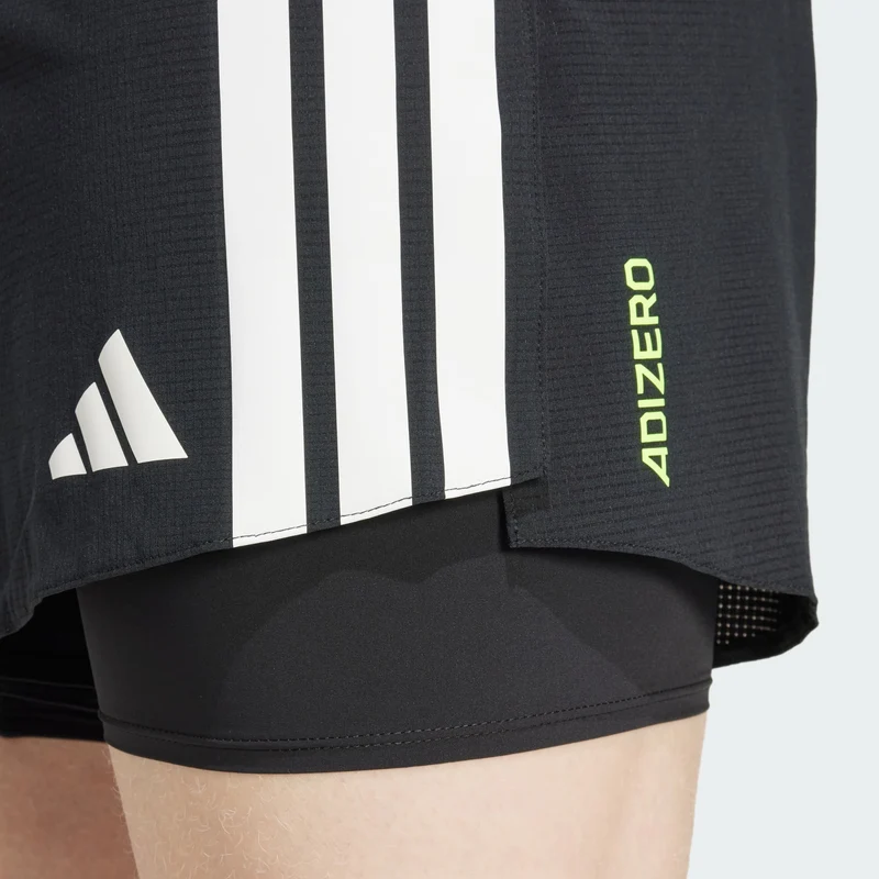 adidas Men Short poche gel 2 en 1 Adizero Running