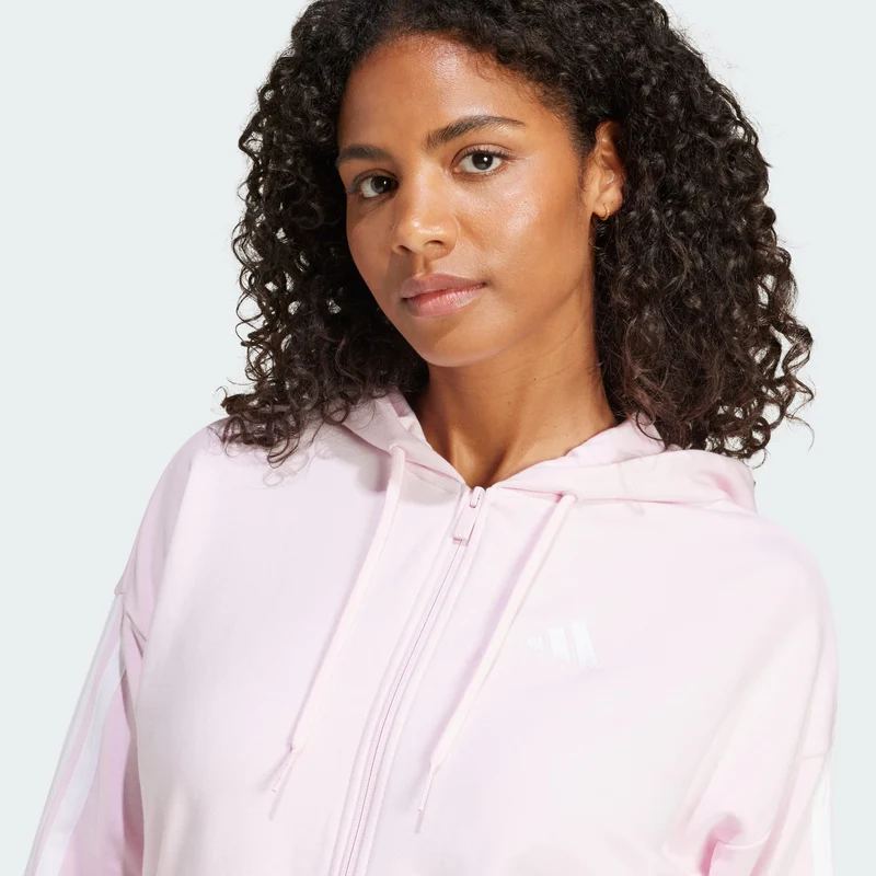 adidas Womens Essentials 3-Stripes French Terry Full