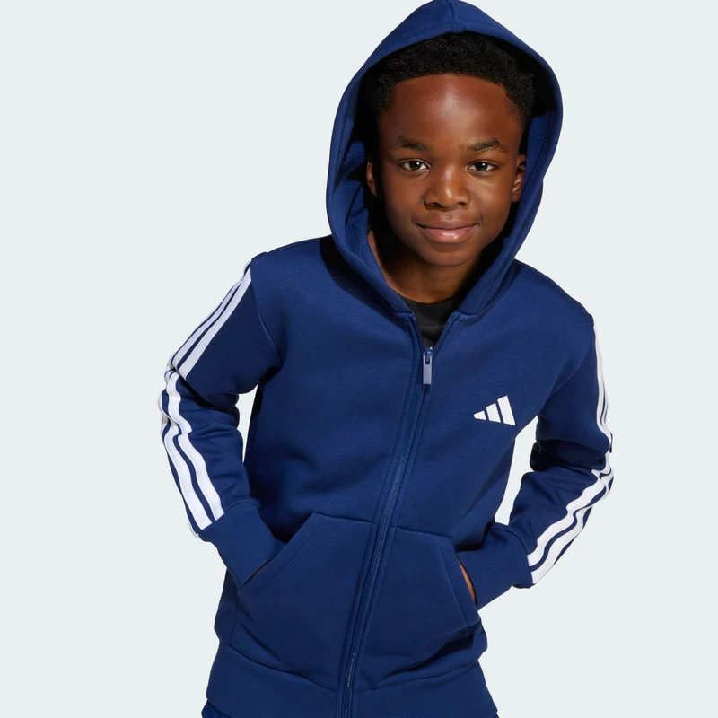 adidas Kids Veste à capuche entièrement zippée Essentials En