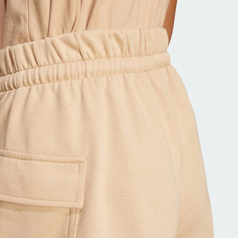 adidas Womens Essentials Small Logo French Terry Cargo Shorts