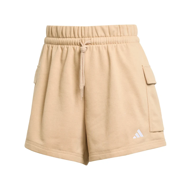 adidas Womens Essentials Small Logo French Terry Cargo Shorts
