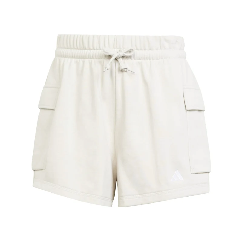 adidas Womens Essentials Small Logo French Terry Cargo Shorts