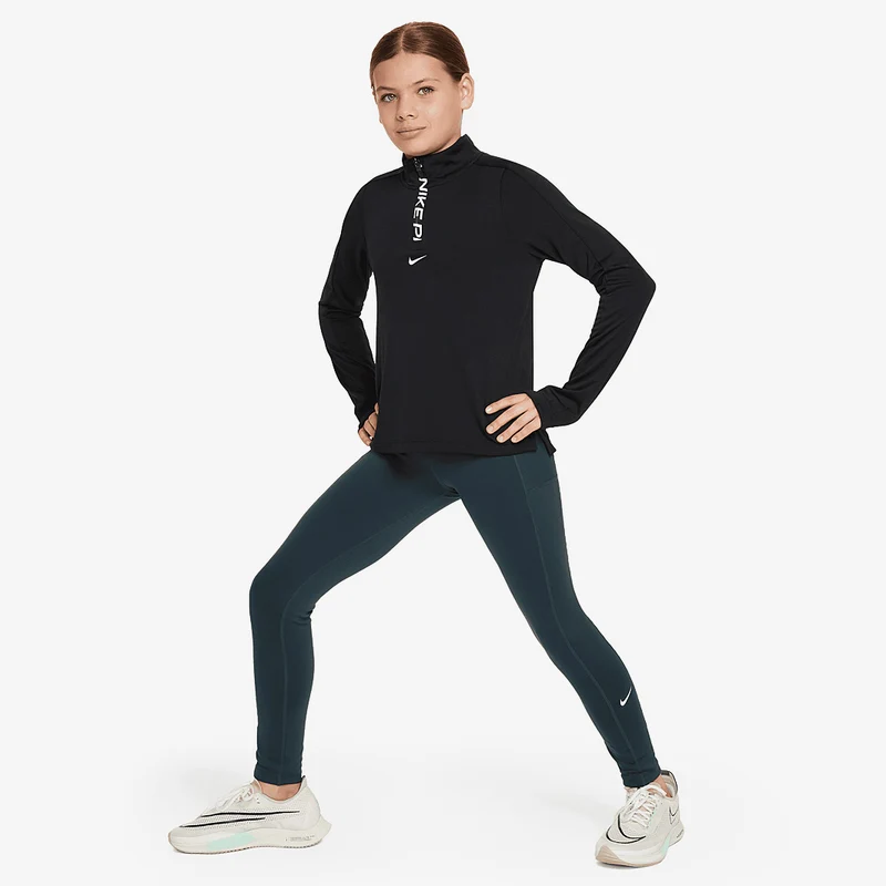 Haut Nike Sportswear Dri-FIT Manches Longues 1/2 Fermeture Éclair pour Fille plus âgée (8-15 ans)
