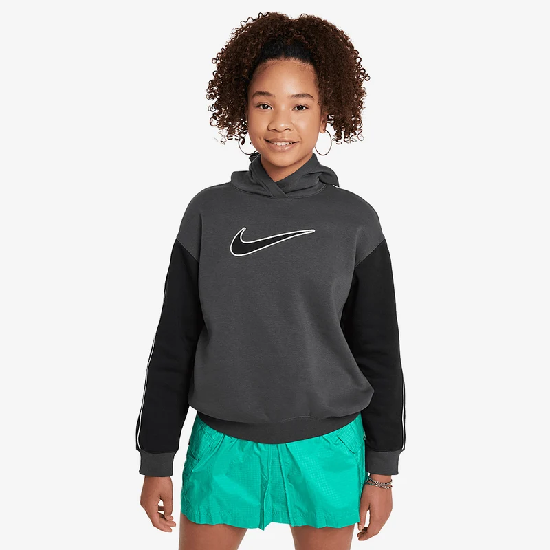 Sweat à Capuche Nike Sportswear Oversized Fleece Pullover pour Fille plus âgée (8-15 ans)