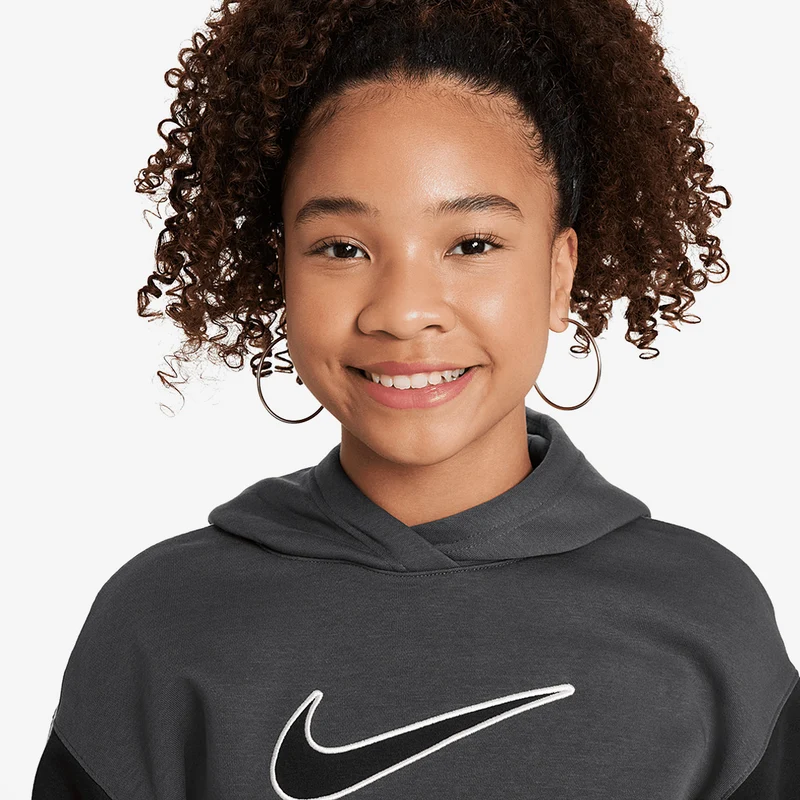 Sweat à Capuche Nike Sportswear Oversized Fleece Pullover pour Fille plus âgée (8-15 ans)