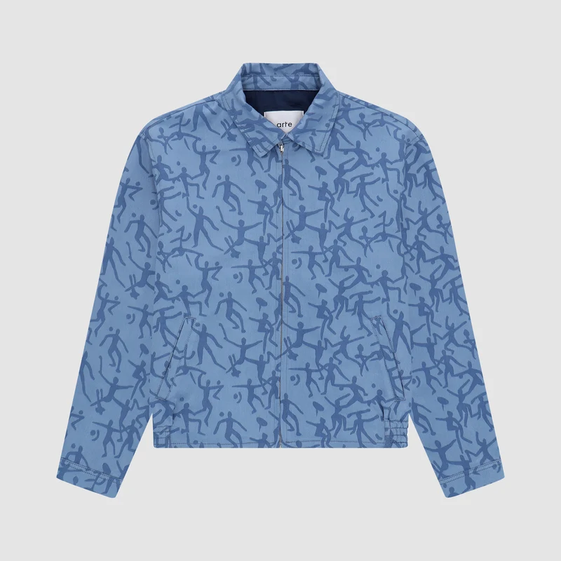 Veste James Allover - Bleu