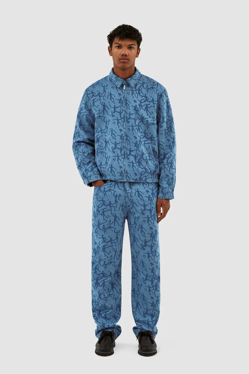 Veste James Allover - Bleu