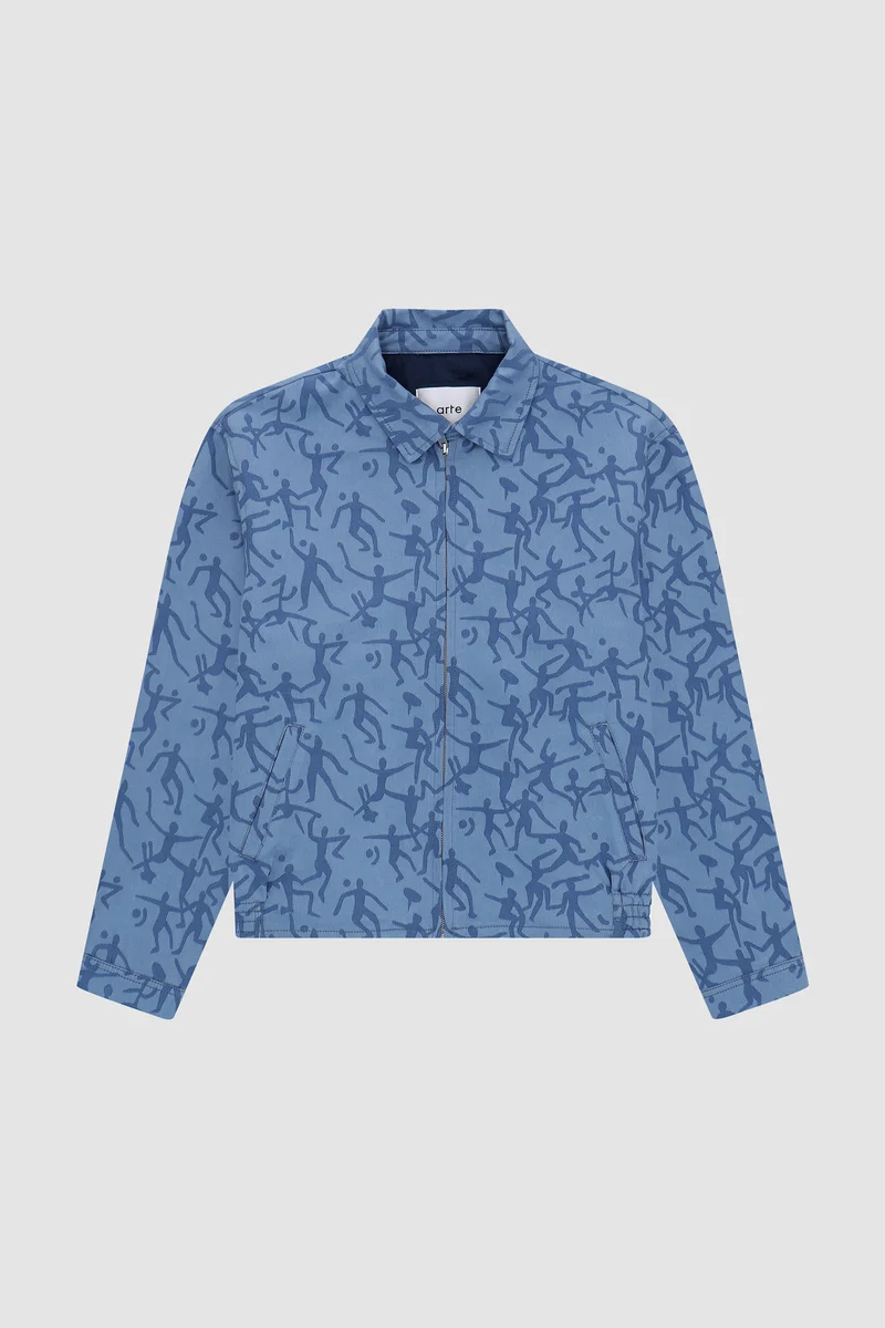 Veste James Allover - Bleu
