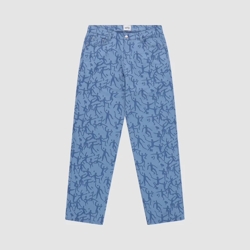 Pantalon James Allover - Bleu