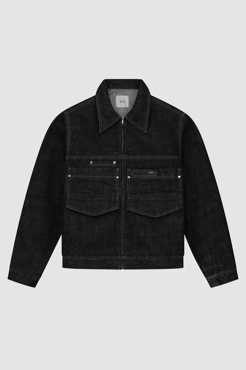 Veste en jean - Noir