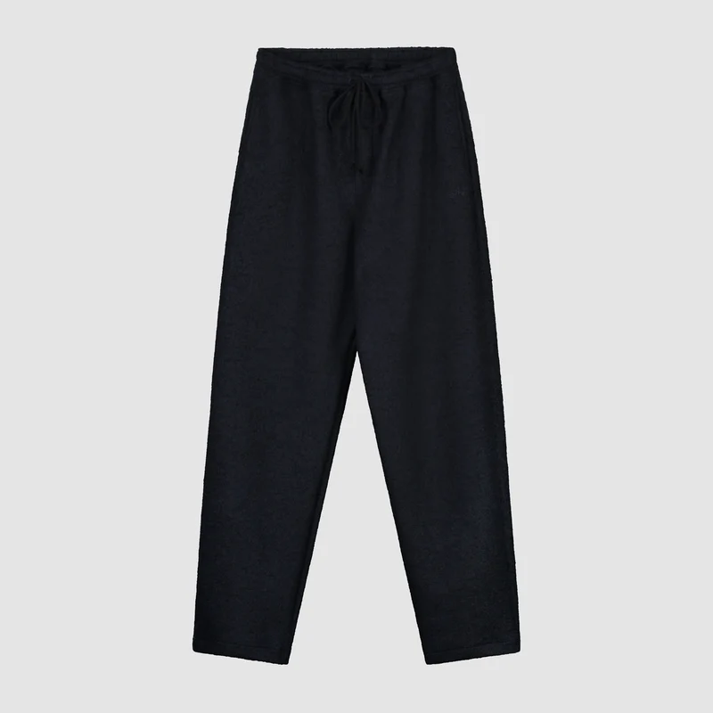Pantalon en laine bouillie - Marine