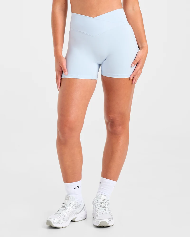 Sculpt Wrap Shorts - Iced Bleu
