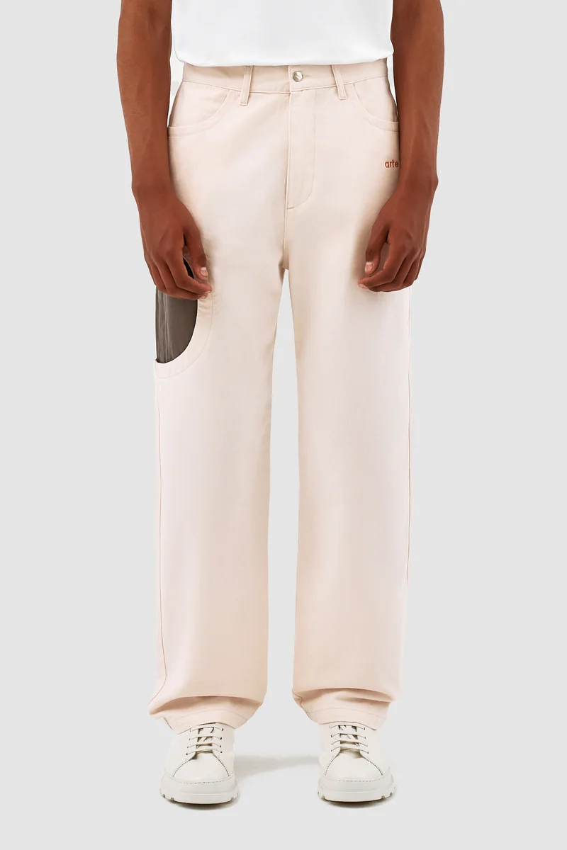 Pantalon Trabal de Jones - Crème/Gris
