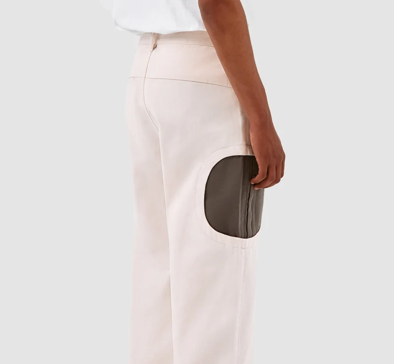 Pantalon Trabal de Jones - Crème/Gris