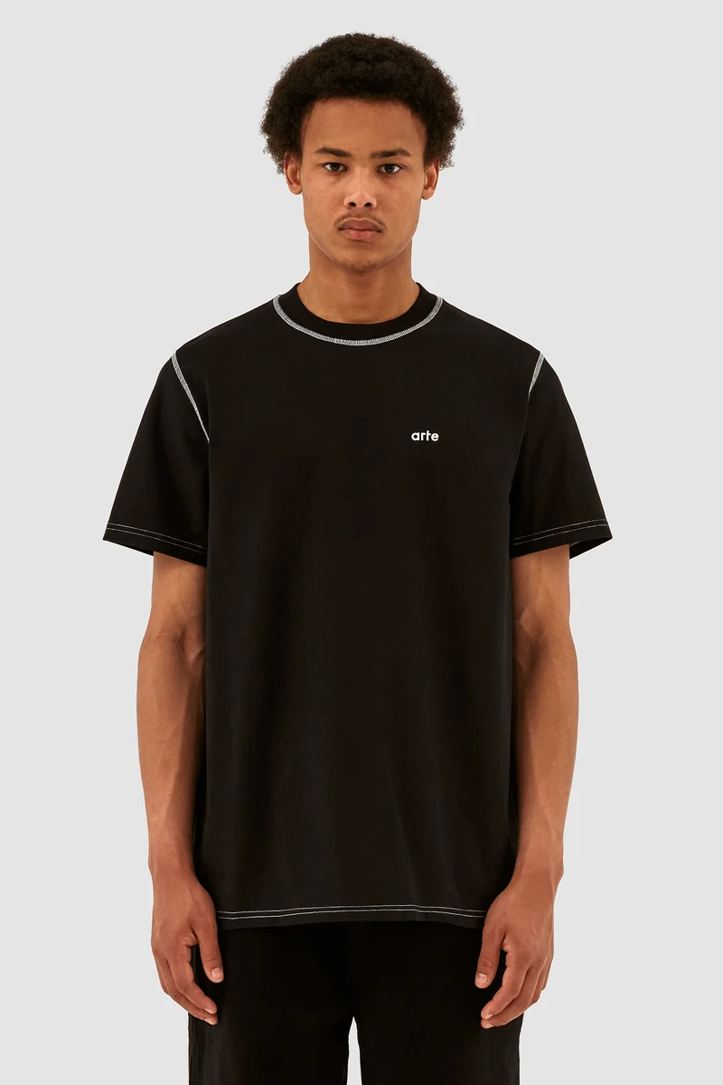 T-shirt contrasté Turner - Noir