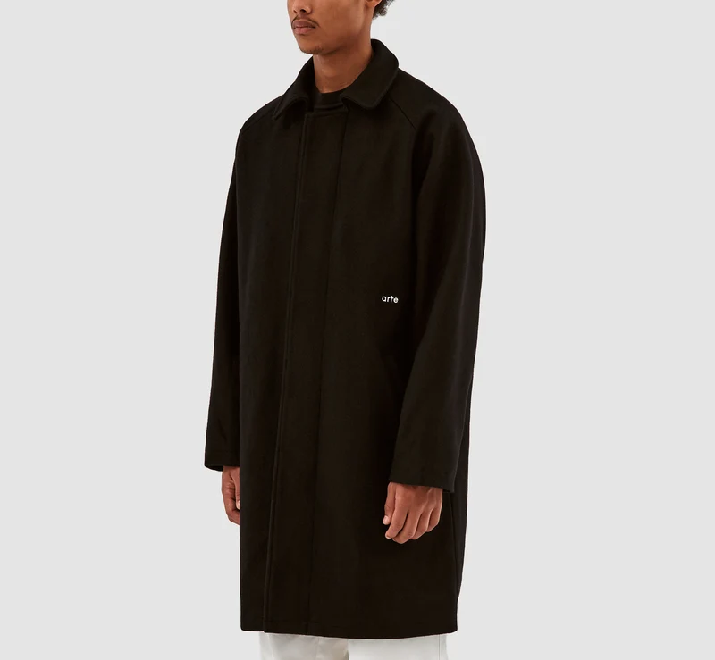 Manteau en laine Jesse - Noir