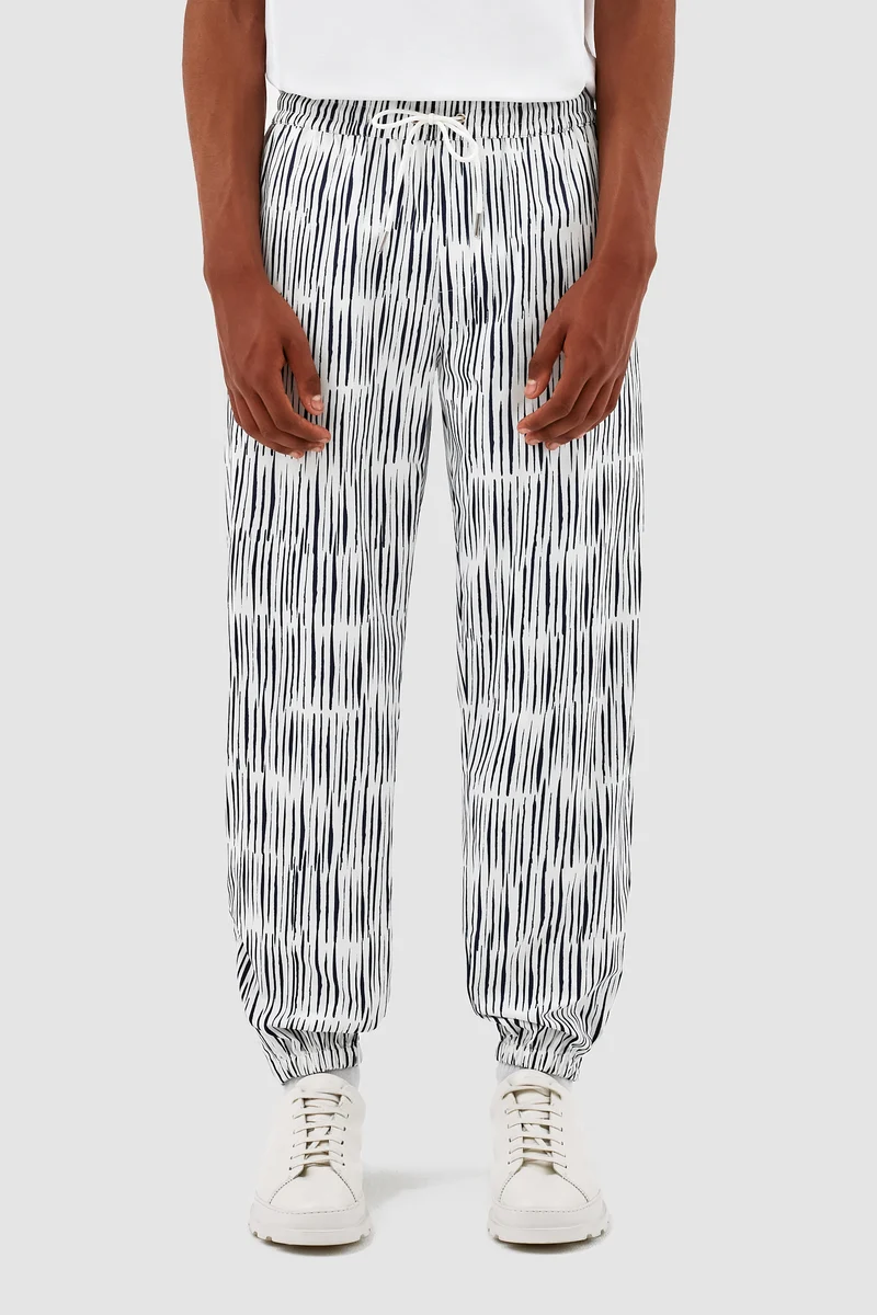 Pantalon Jordan Pereira - Crème/Marine