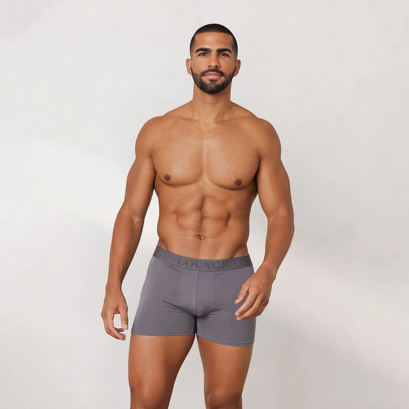 Boxers Luxe pour Homme (pack de 3) - Charbon