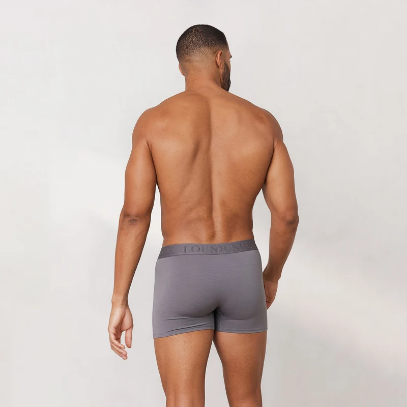 Boxers Luxe pour Homme (pack de 3) - Charbon