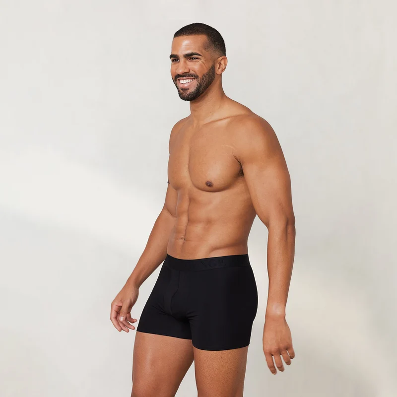 Boxers Luxe pour Homme (pack de 3) - Noir