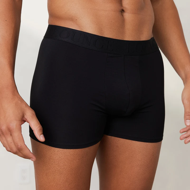 Boxers Luxe pour Homme (pack de 3) - Noir