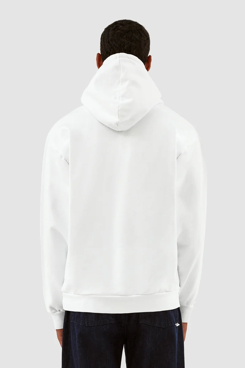 Sweat à capuche Harris Patch Logo - Blanc