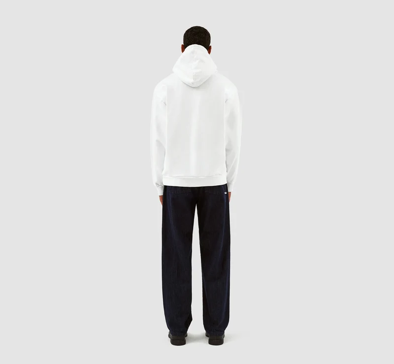 Sweat à capuche Harris Patch Logo - Blanc