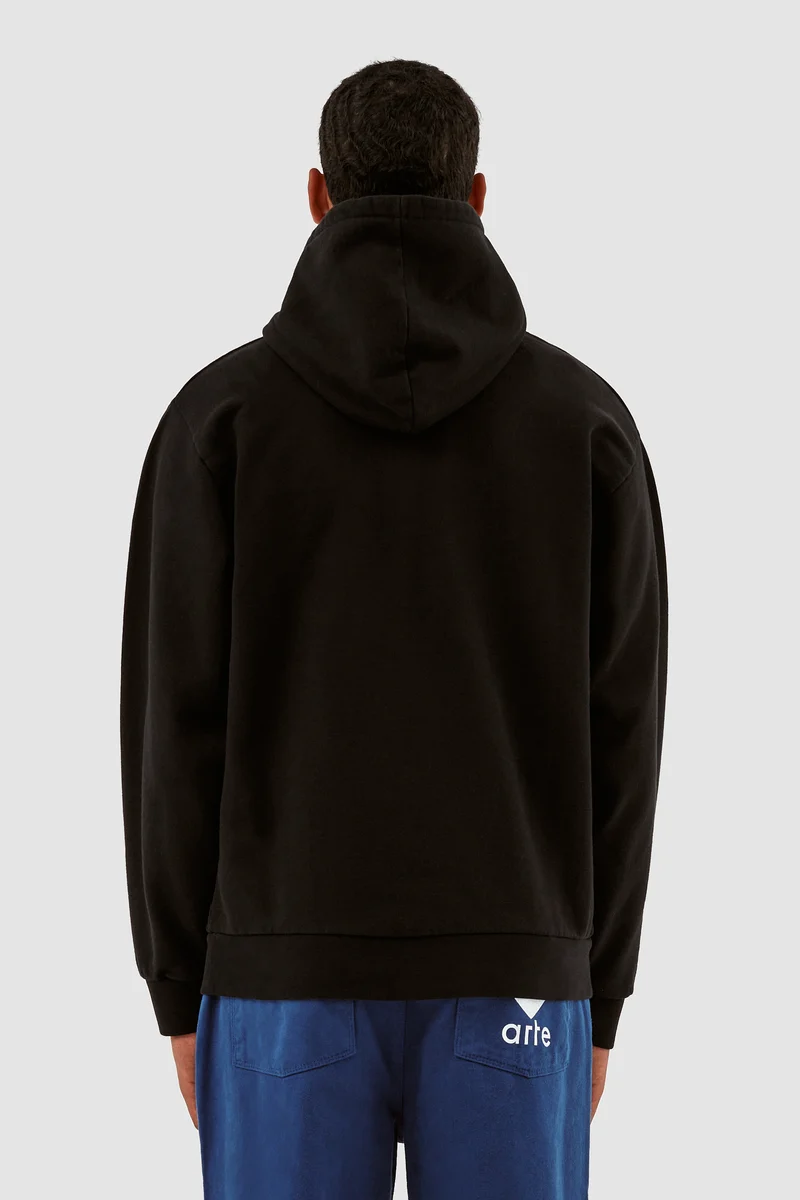 Sweat à capuche Harris Block Logo - Noir