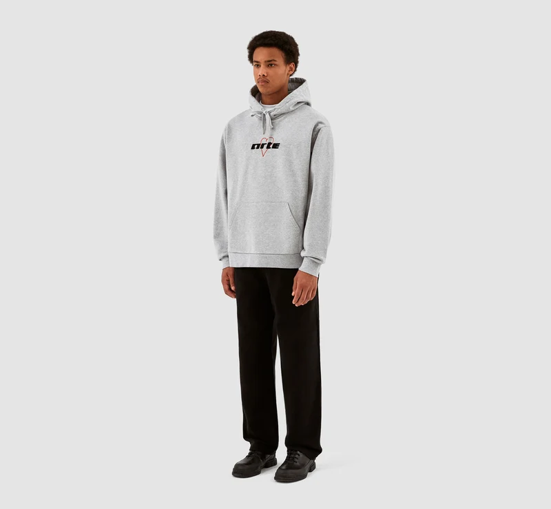 Sweat à capuche Harris Big Heart Logo - Gris