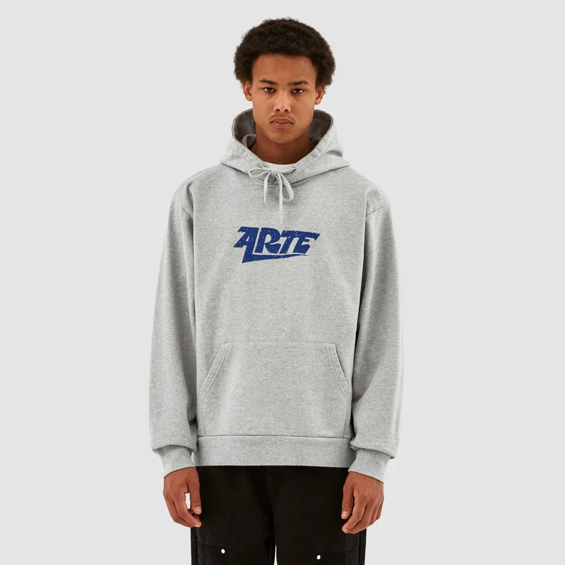 Sweat à capuche avec logo Harris - Gris