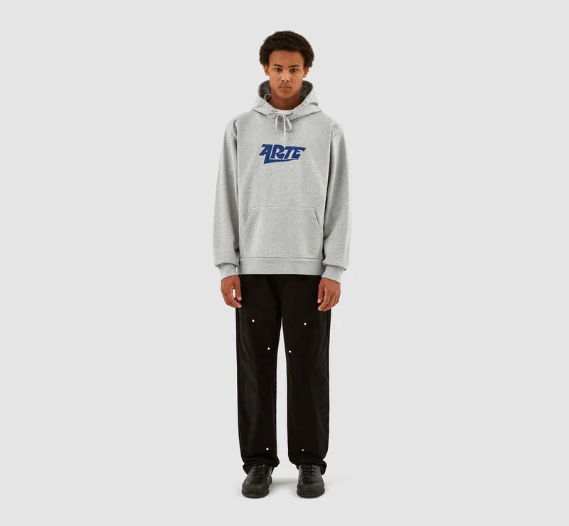Sweat à capuche avec logo Harris - Gris