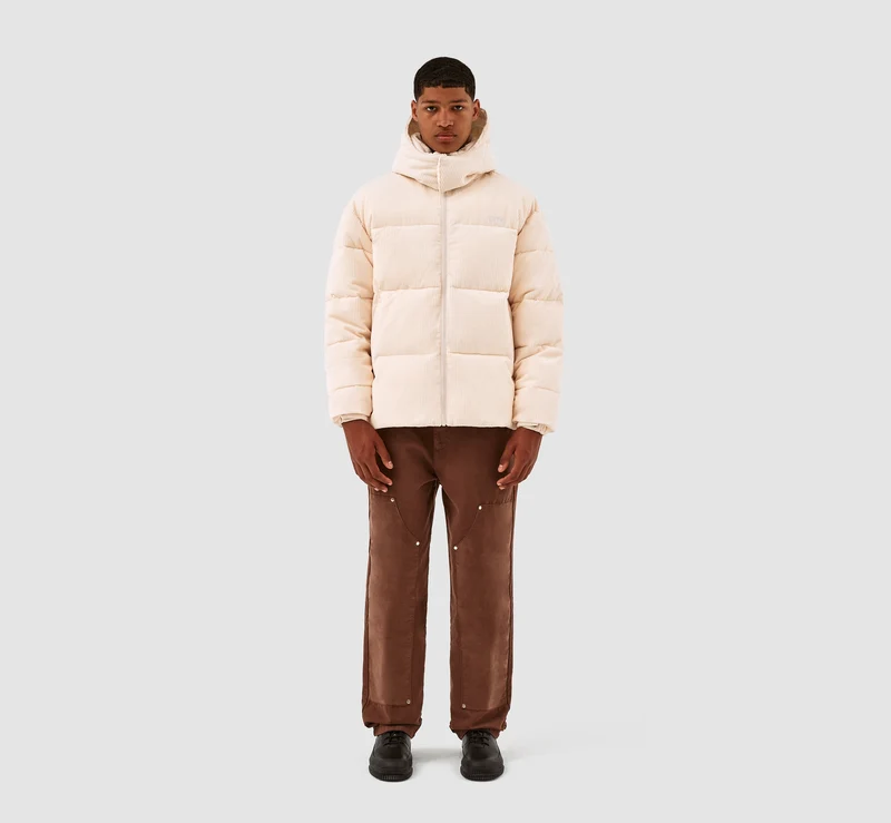 Veste ample en velours côtelé Joey - Crème