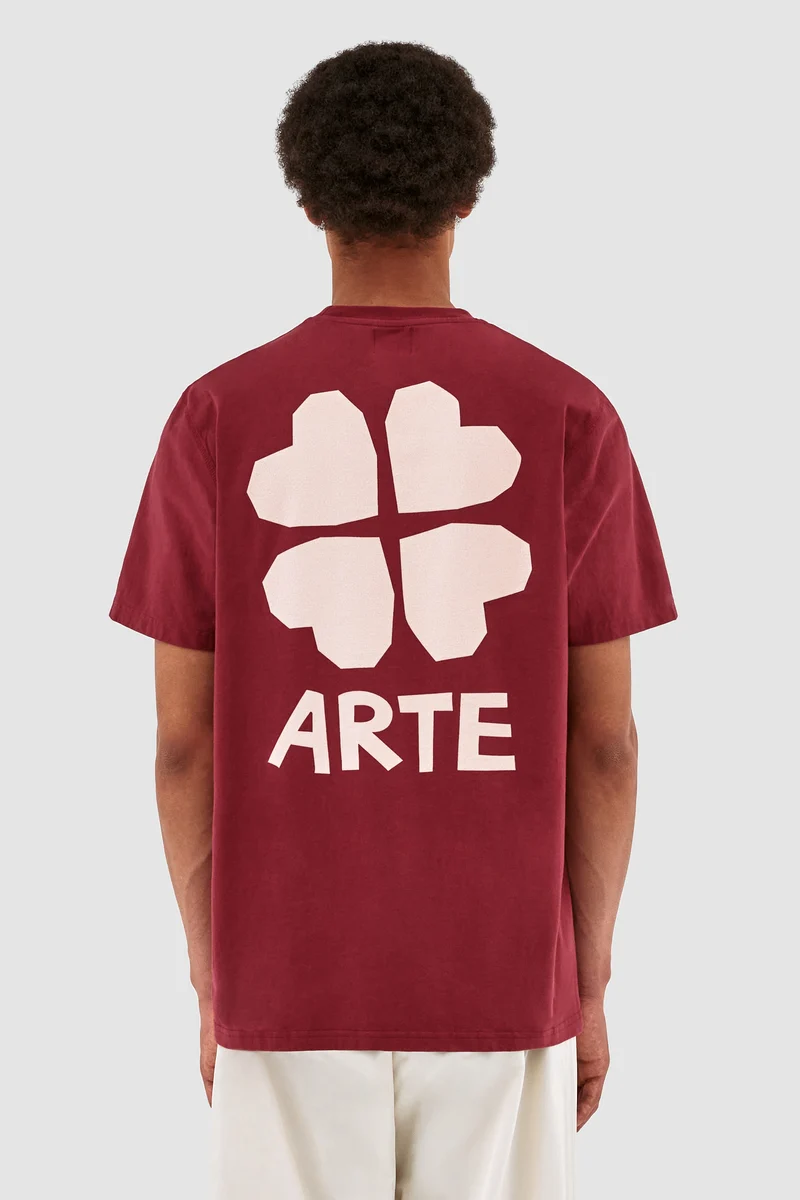 T-shirt Turner Back Block Trevo - Bordeaux