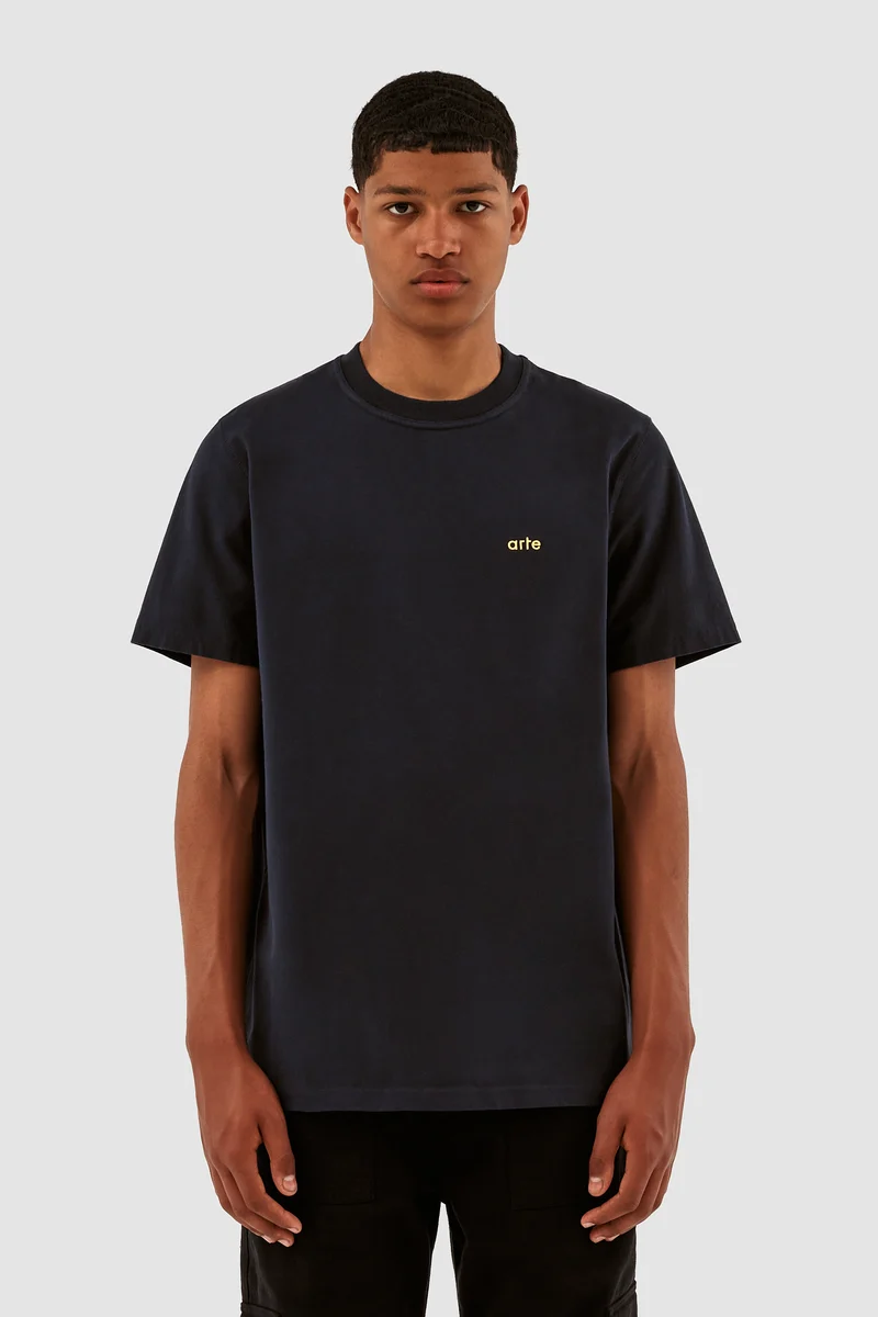 T-shirt Diels imprimé dans le dos de Turner - Marine
