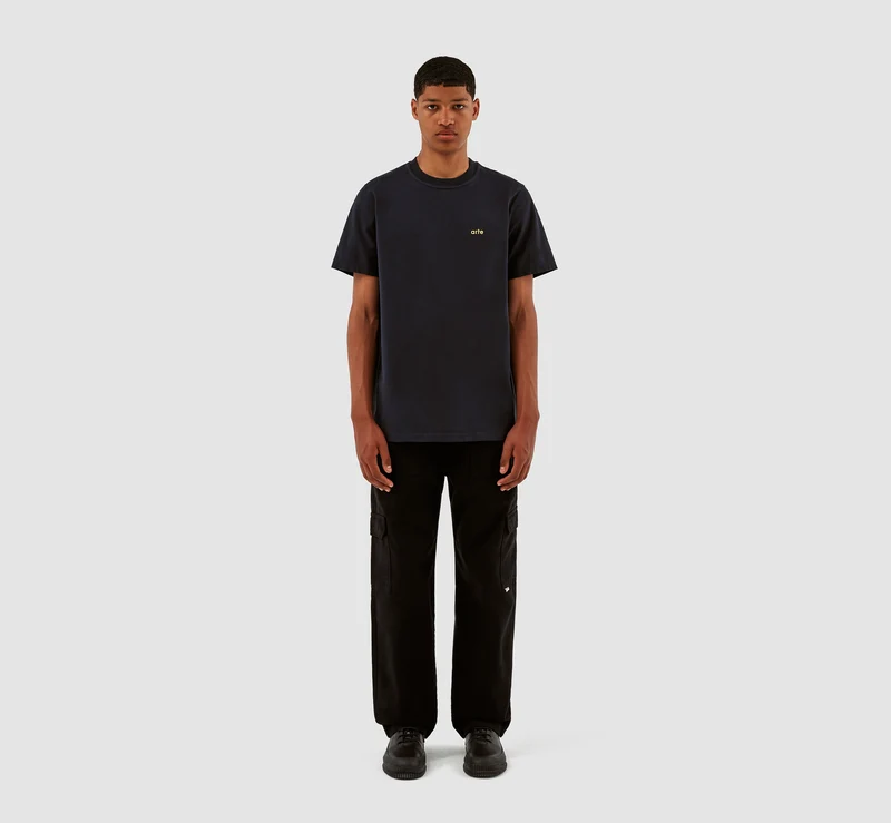 T-shirt Diels imprimé dans le dos de Turner - Marine