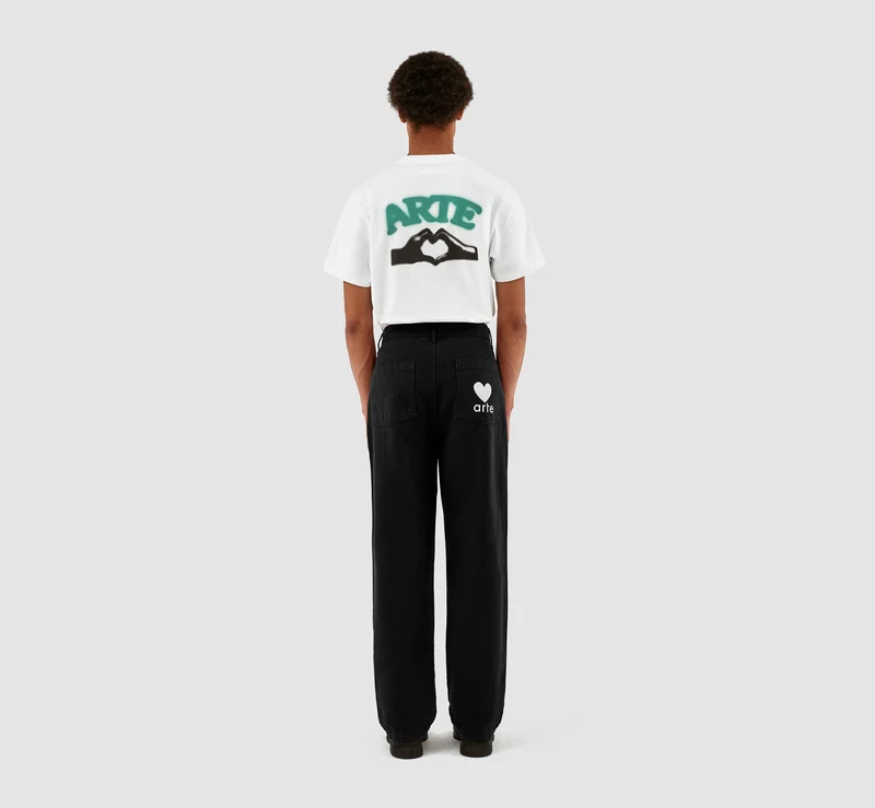 Pantalon à poches en forme de cœur Porter - Noir - NO ARCHIVE SALE
