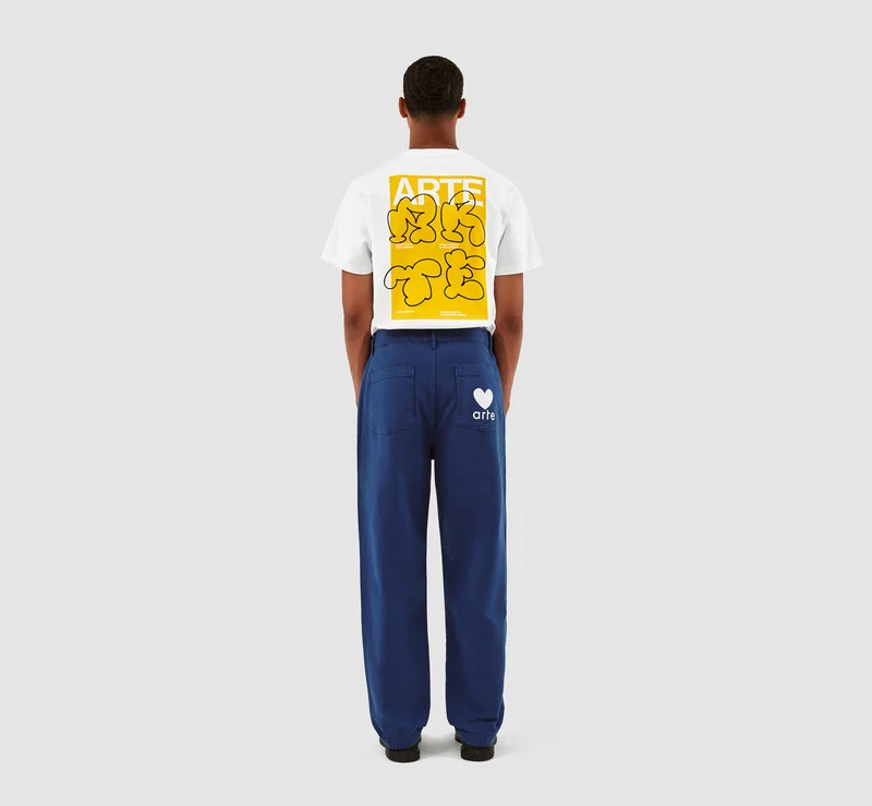 Pantalon à poches en forme de cœur Porter - Marine