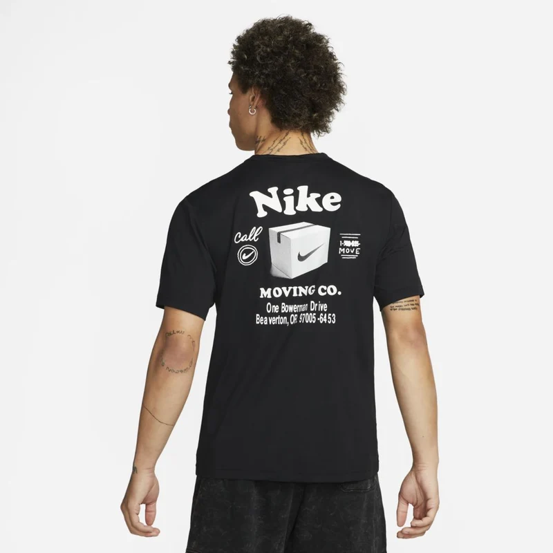 Nike Haut de fitness à manches courtes pour homme Dri