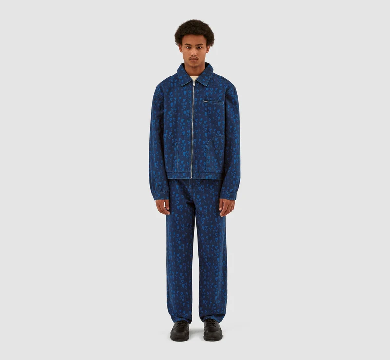 Veste Jean Allover Heart - Navy/Blue