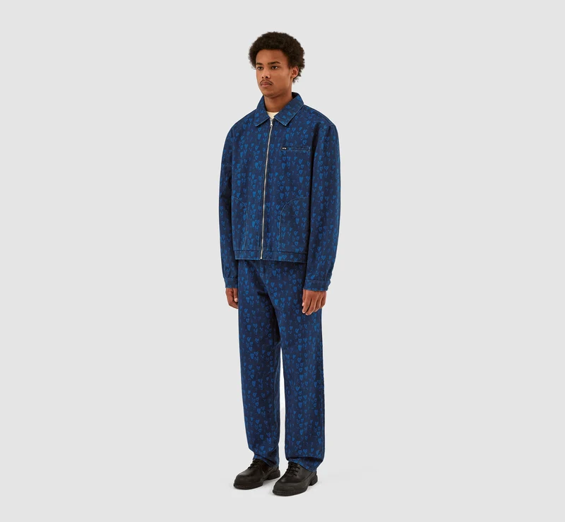 Veste Jean Allover Heart - Navy/Blue