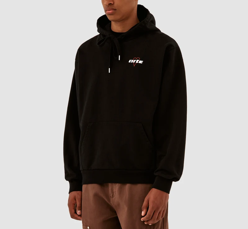 Sweat à capuche Harris Heart Logo Small - Noir