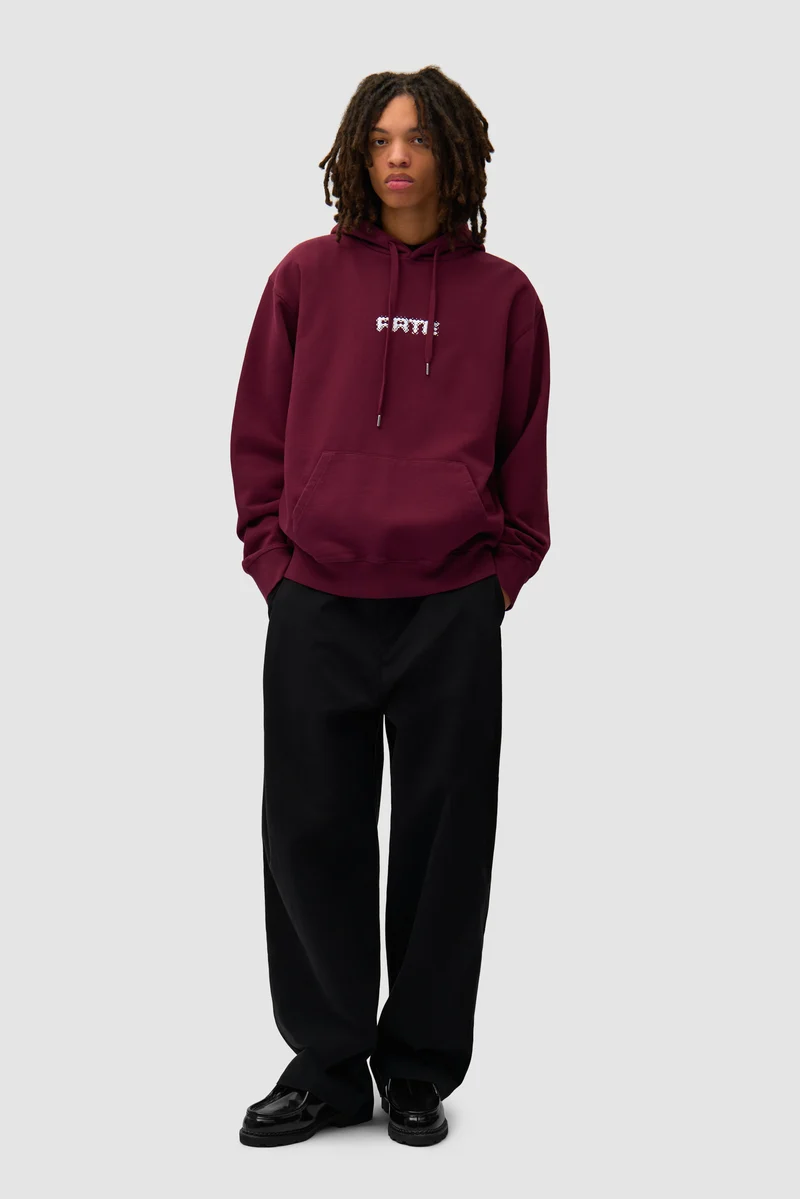 Arte Pixel Hoodie - Bordeaux