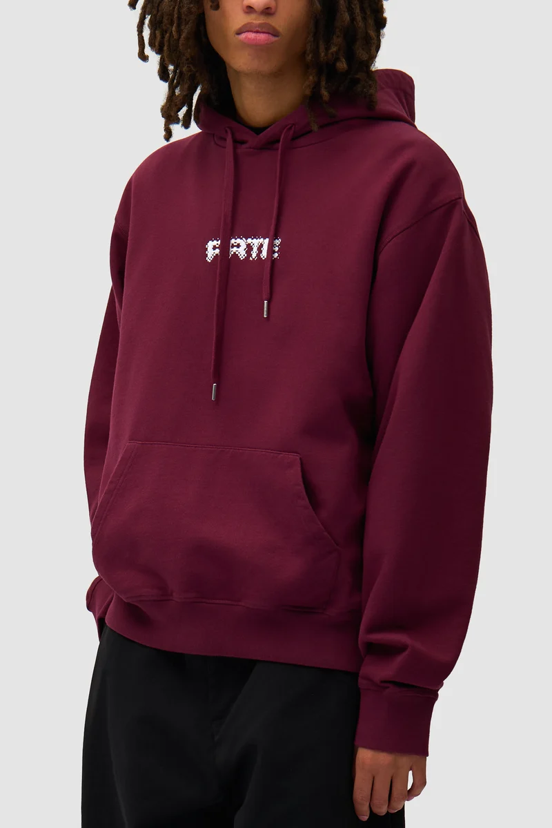 Arte Pixel Hoodie - Bordeaux