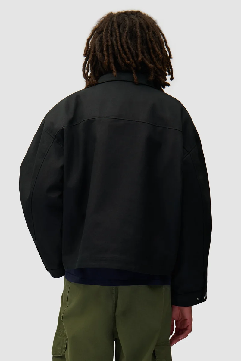 Veste à poches inclinées - Noir (défaut)